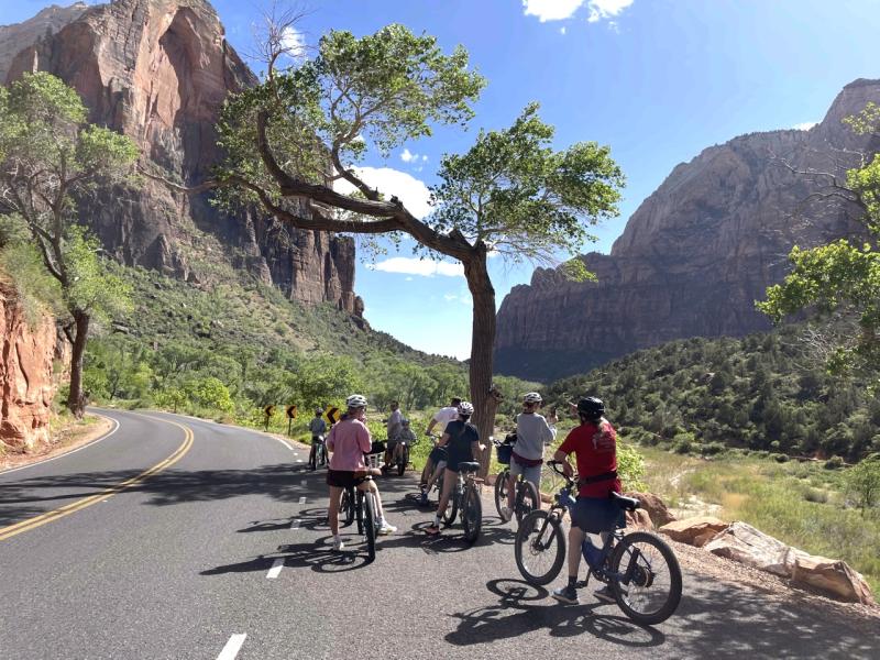 rowerem przez Zion National Park